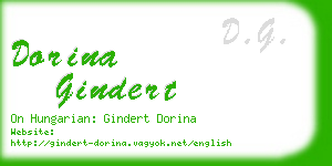 dorina gindert business card